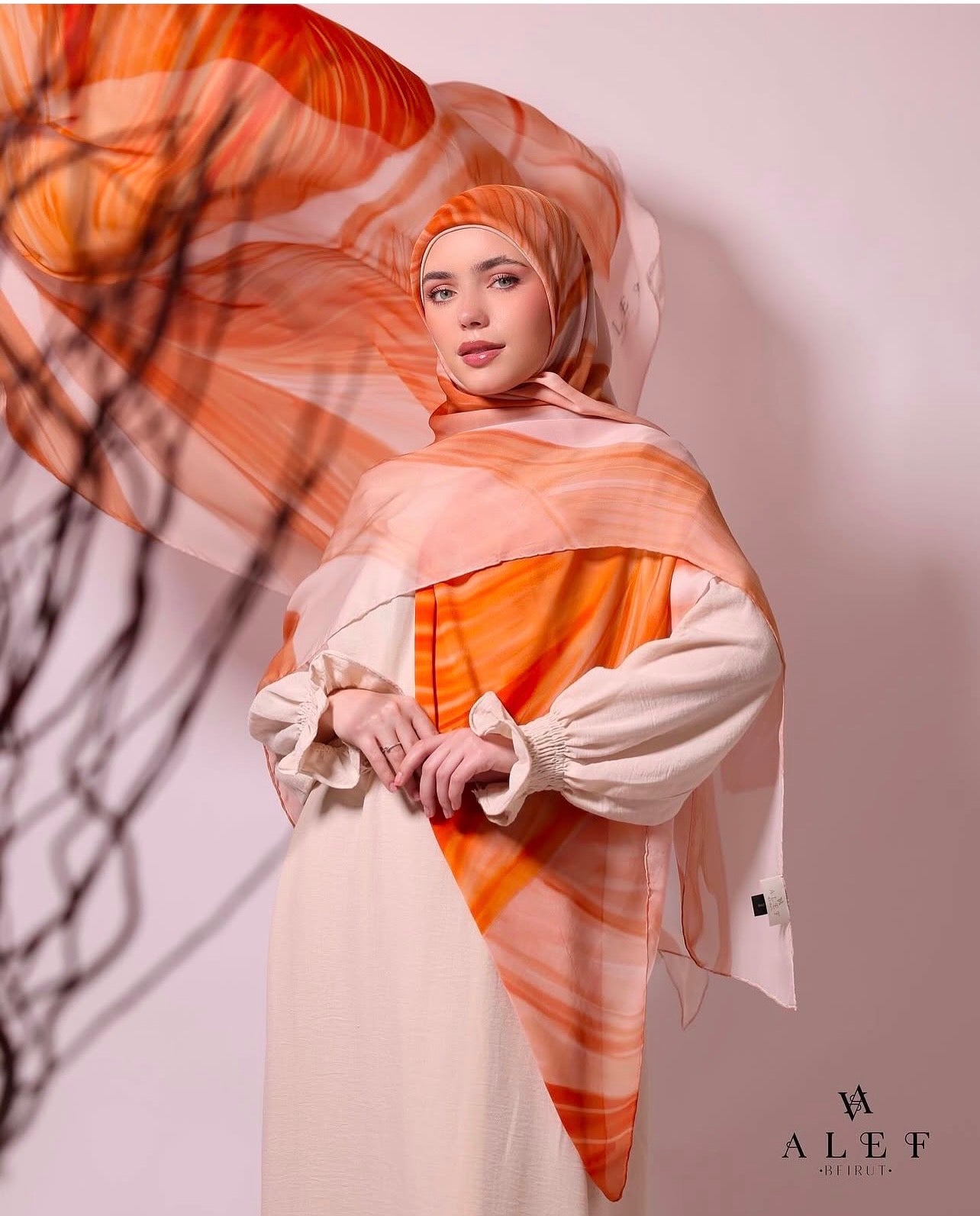 Écharpe en pure soie Serenity