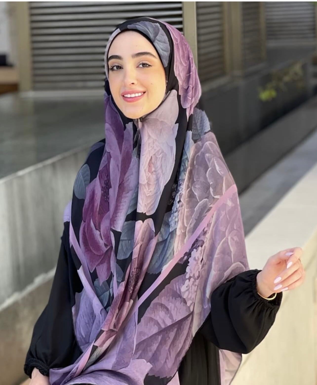 Pure soie Écharpe Flowers