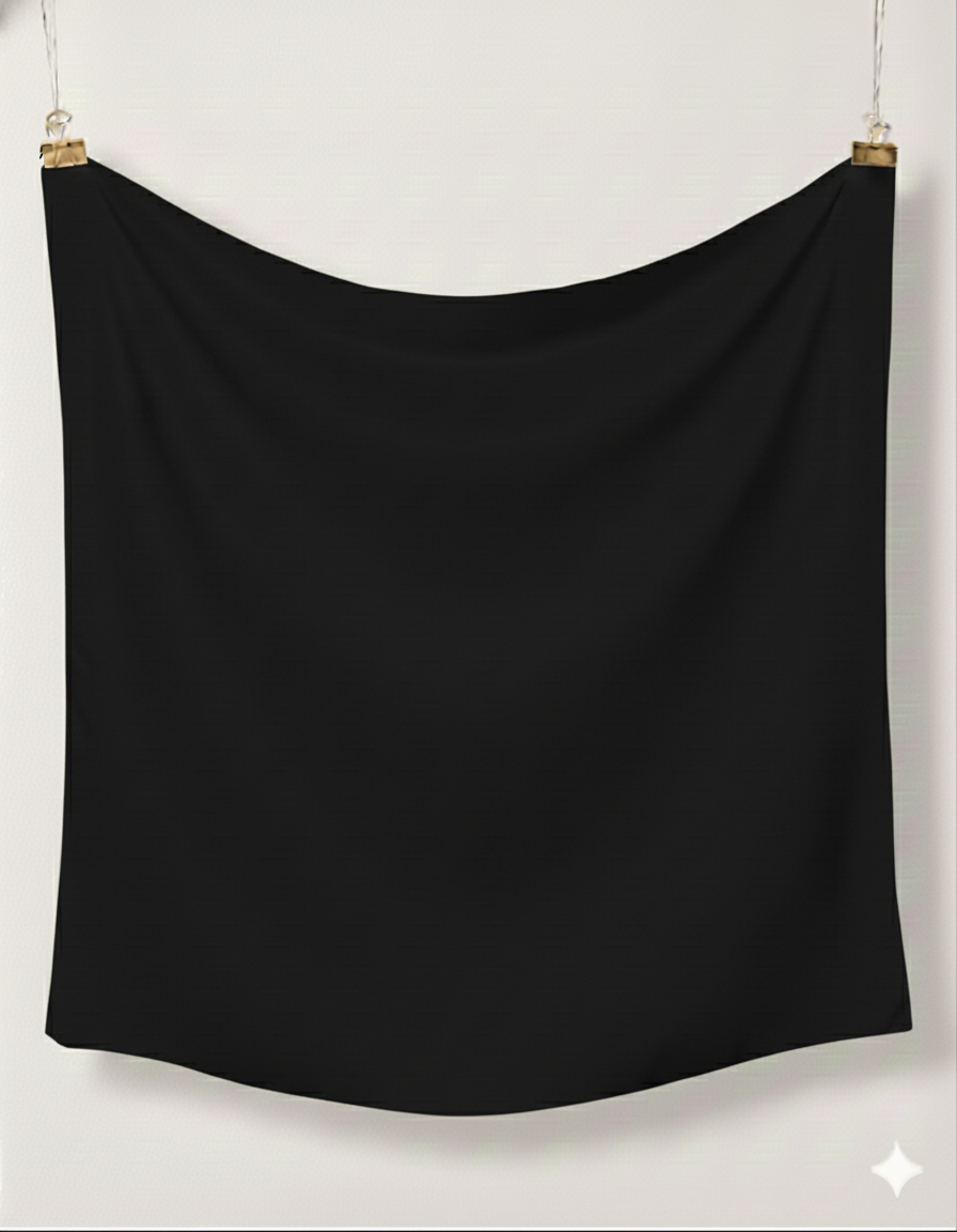 Écharpe en soie pure unie