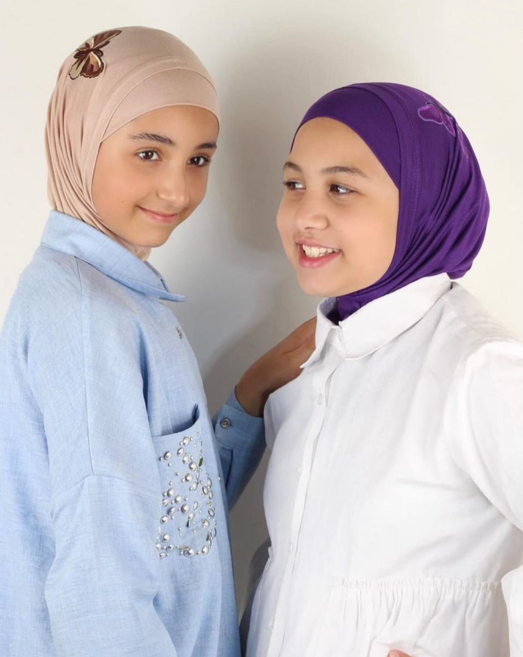 Hijab en coton 2 pièces