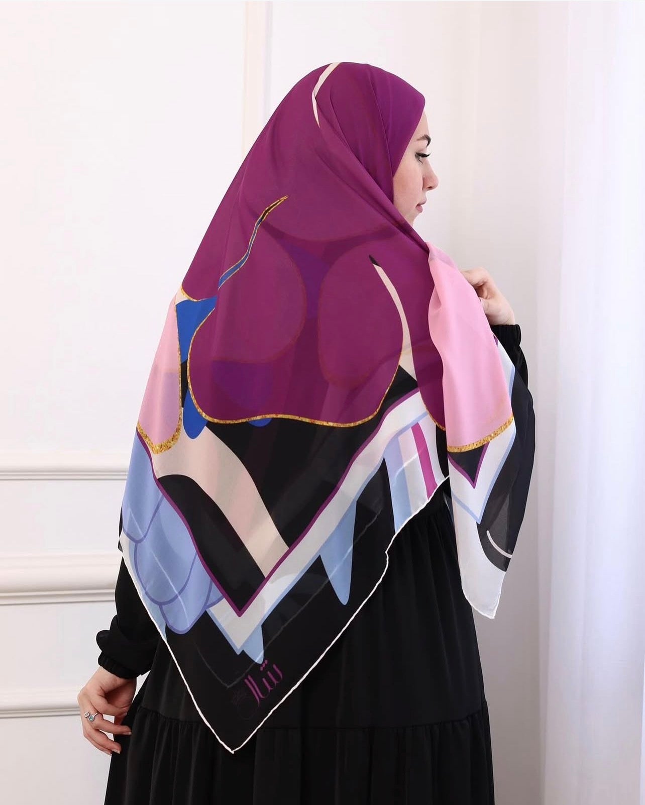 Lura Semi-soie écharpe