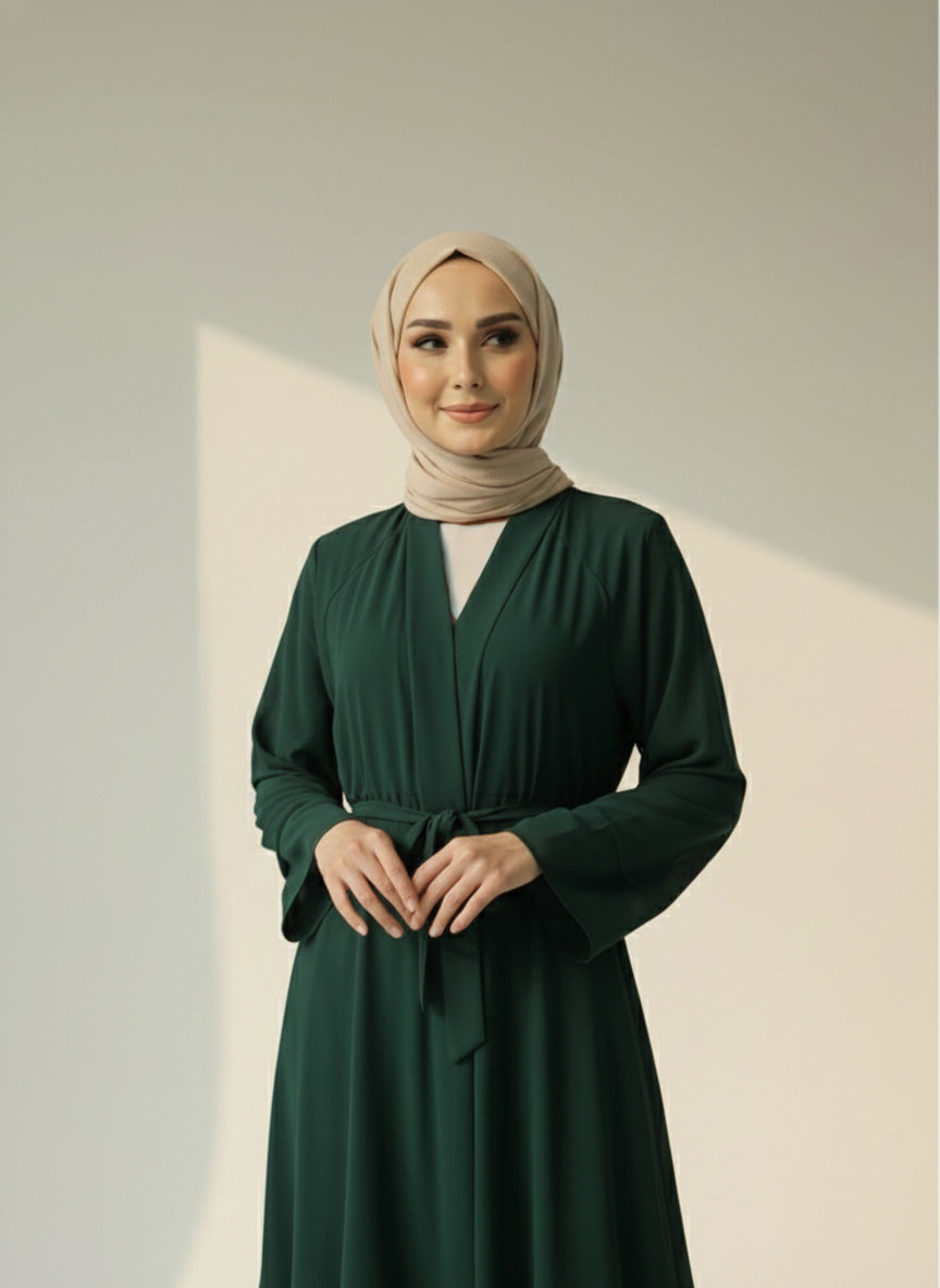Ruffle Abaya Dress