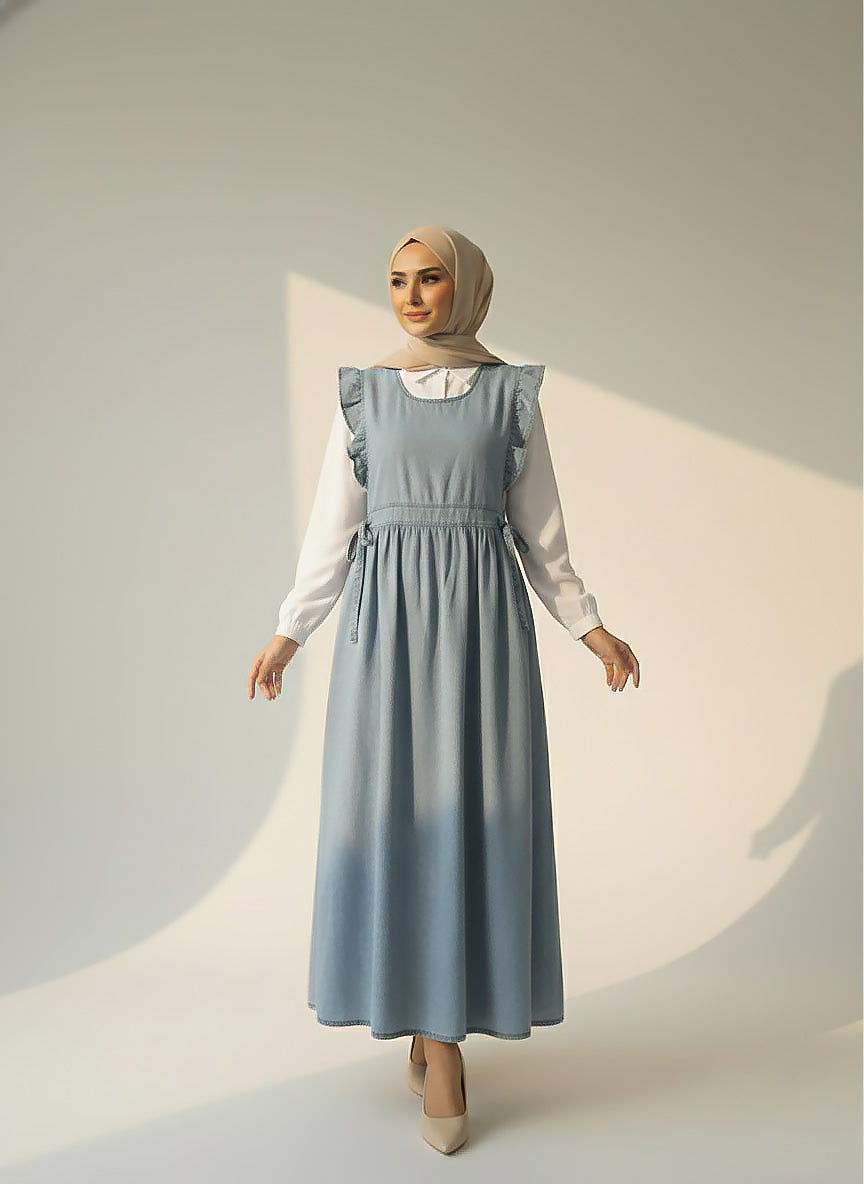 Robe en jean deux pièces