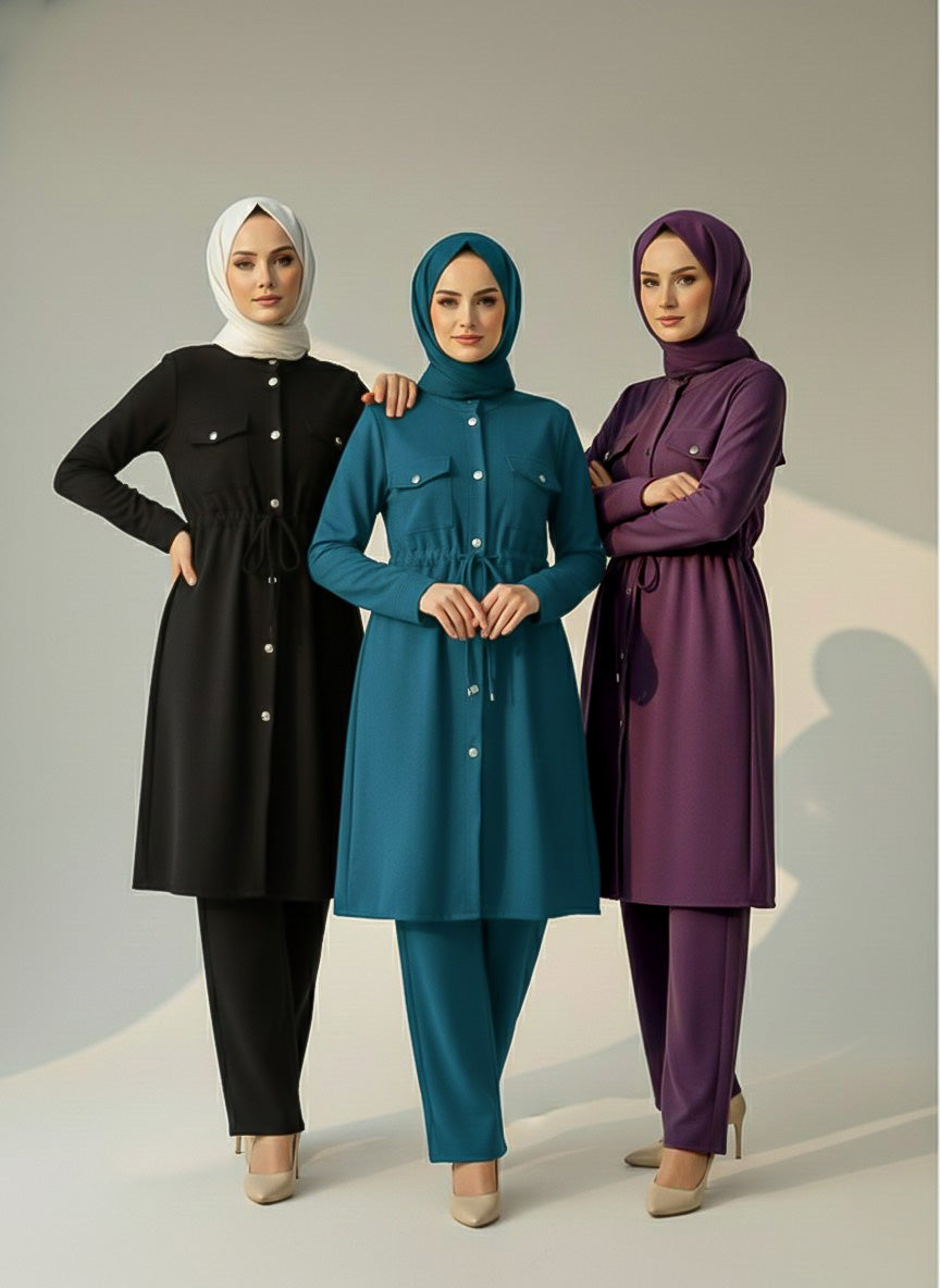Button-Down Tunic and Trouser Set